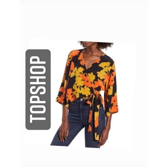 TOPSHOP womens blouse top shirt tee - Picture 1 of 6